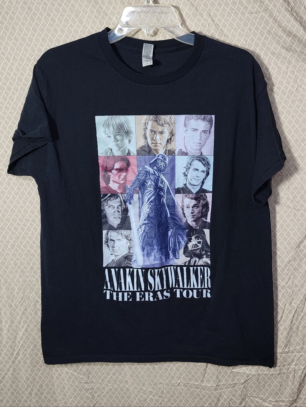 Gildan Heavy Cotton Anakin Skywalker the Eras Tour Black Men's Tshirt Large Used
